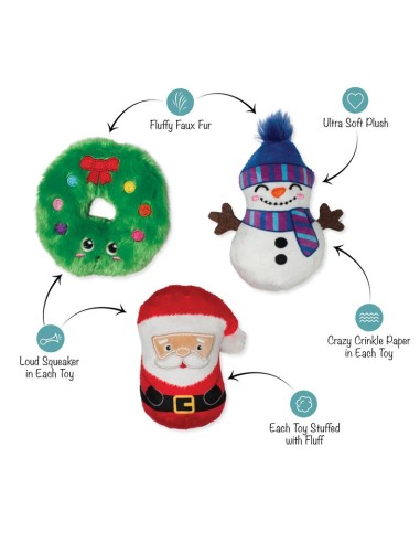 We Have Great Chemis-Tree 3Pcs Dog Toy Set