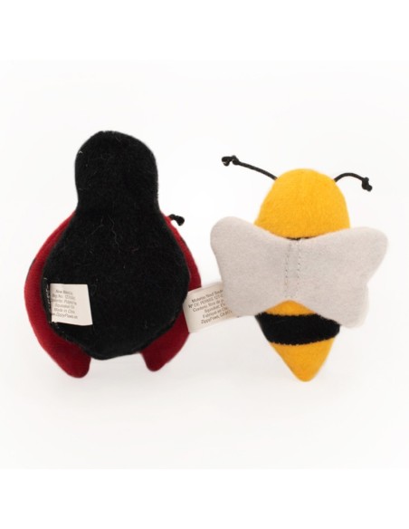 ZippyClaws 2-Pack Ladybug and Bee