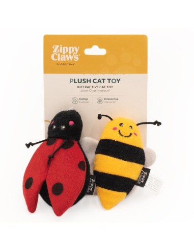 ZippyClaws 2-Pack Ladybug and Bee