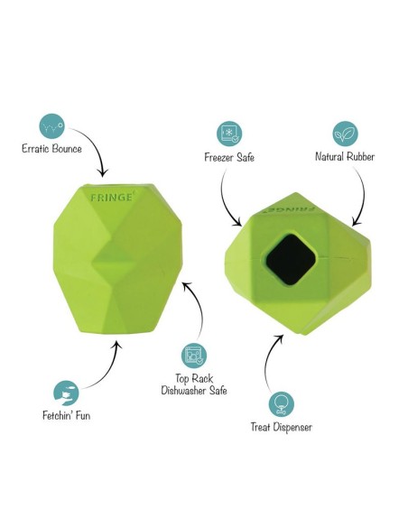 You're Adora-Ball Lime Rubber Dog Toy - pack of 4