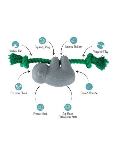 How's It Hangin'? Rubber Dog Toy - pack of 4