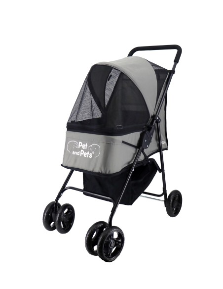 Rollin Pet Stroller - Gray