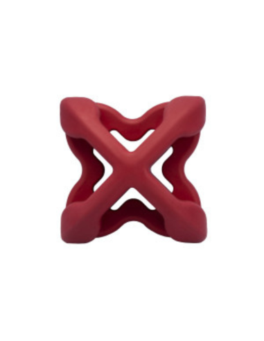 Chewtastic Geometrics Natural Rubber - rood