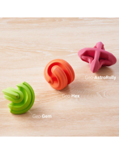 Chewtastic Geometrics Natural Rubber - oranje