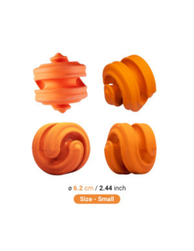 Chewtastic Geometrics Natural Rubber - oranje