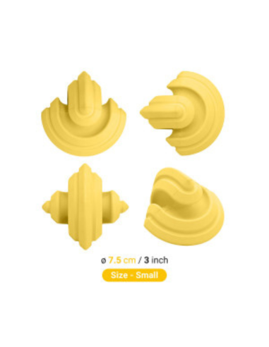 Chewtastic Geometrics Gentle Natural Rubber Soft - Geel