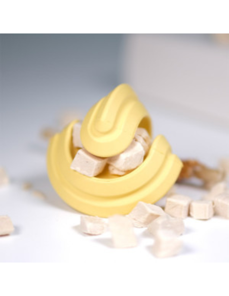 Chewtastic Geometrics Gentle Natural Rubber Soft - Geel