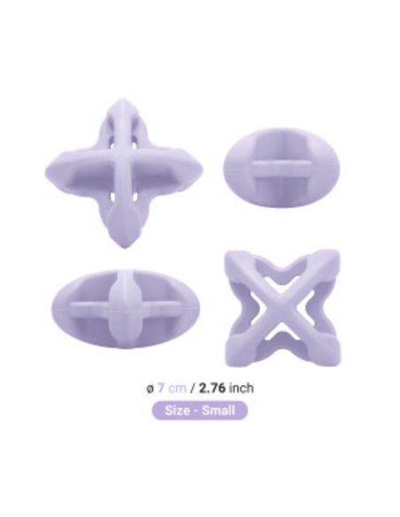 Chewtastic Geometrics Gentle Natural Rubber Soft - Paars