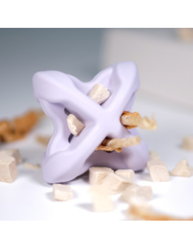 Chewtastic Geometrics Gentle Natural Rubber Soft - Paars