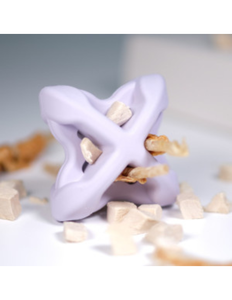 Chewtastic Geometrics Gentle Natural Rubber Soft - Paars
