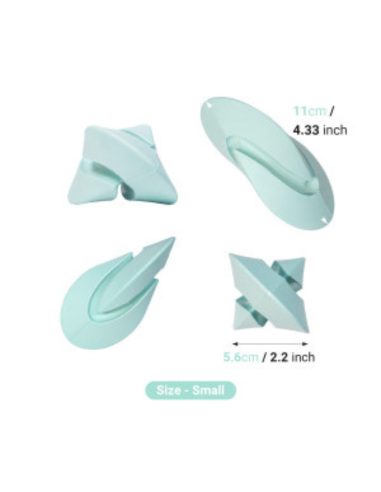 Chewtastic Geometrics Gentle Natural Rubber Soft - Turqouise