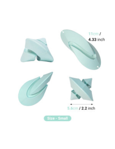 Chewtastic Geometrics Gentle Natural Rubber Soft - Turqouise