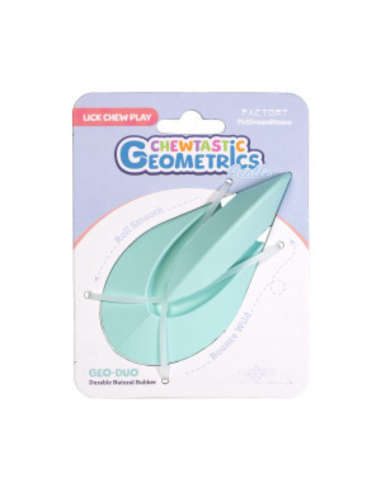 Chewtastic Geometrics Gentle Natural Rubber Soft - Turqouise