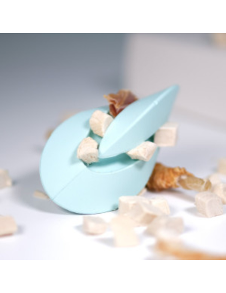 Chewtastic Geometrics Gentle Natural Rubber Soft - Turqouise