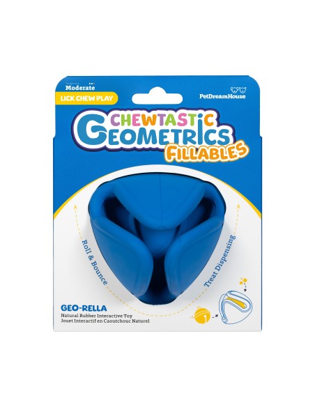 Chewtastic Geometrics Fillables  - Dispenser Blauw