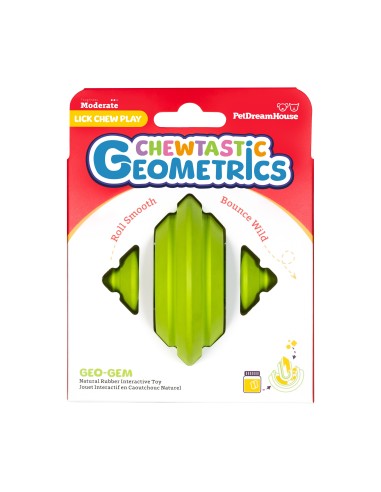 Chewtastic Geometrics Natural Rubber - Groen