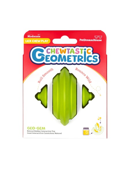 Chewtastic Geometrics Natural Rubber - Groen