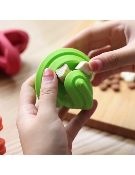 Chewtastic Geometrics Natural Rubber - Groen