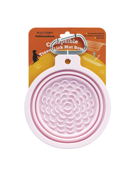 Collapsible Silicone Travel Bowl (with lickpad)
