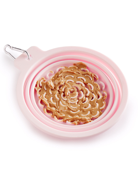 Collapsible Silicone Travel Bowl (with lickpad)