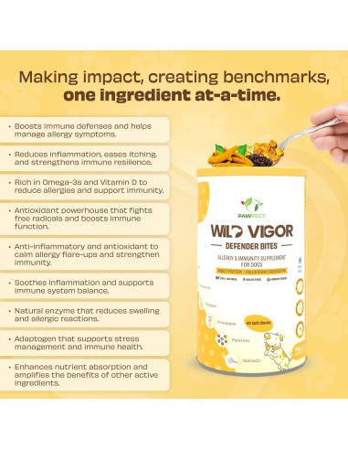Pawfect supplements Wild Vigor Defender Bites 60 Pcs.