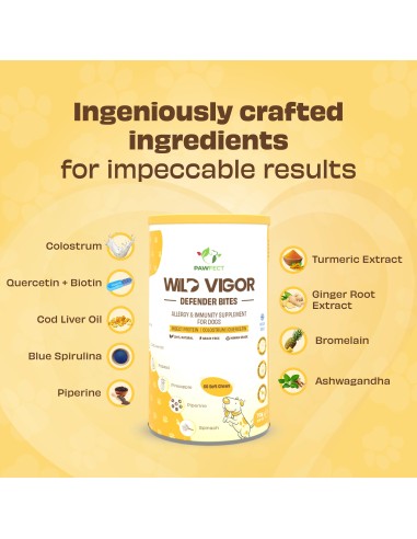 Pawfect supplements Wild Vigor Defender Bites 60 Pcs.