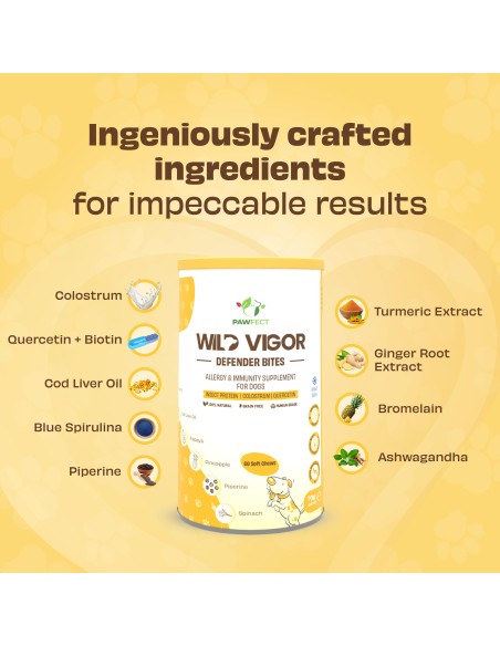 Pawfect supplements Wild Vigor Defender Bites 60 Pcs.
