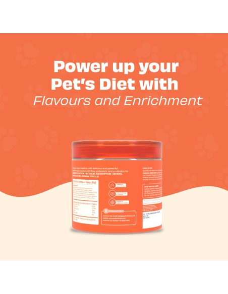 Pawfect supplements Toppers Pumpkin Purge 250 gr.