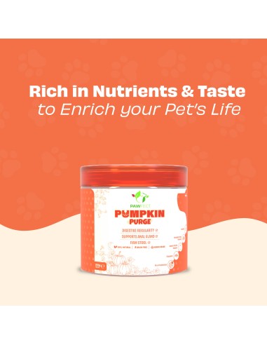 Pawfect supplements Toppers Pumpkin Purge 250 gr.