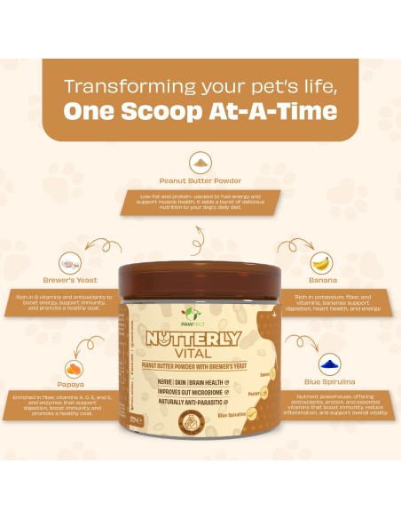 Pawfect supplements Toppers Nutterly Vital 250 gr.