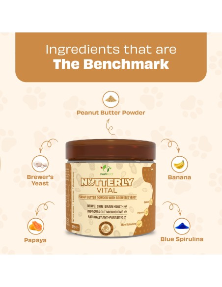 Compléments Pawfect Toppers Nutterly Vital 250 gr.