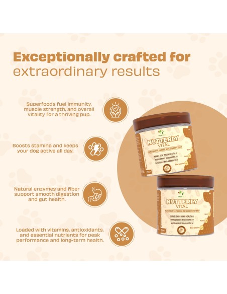 Compléments Pawfect Toppers Nutterly Vital 250 gr.