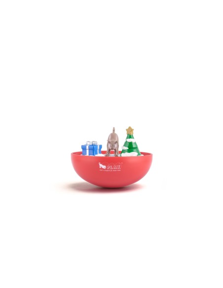 PLAY Wobble Ball Enrichment Treat Toy - Red : Color - Red