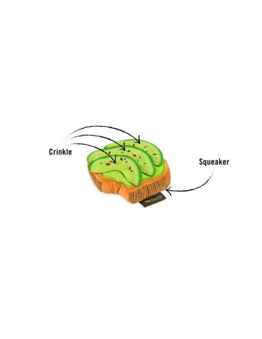 PLAY Barking Brunch    - Avo-Doggo Toast, Size - Mini