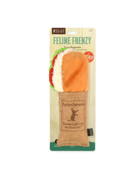 PLAY Feline Frenzy - Catnip Kicker - Shrimp Purrito  - Feline Frenzy - Tuna Baguette