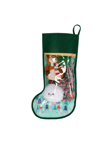 Happy Pawlidays Dog Toy Stocking