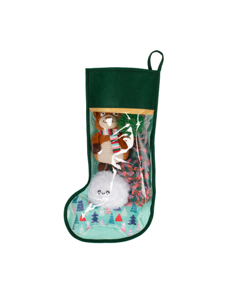 Happy Pawlidays Dog Toy Stocking