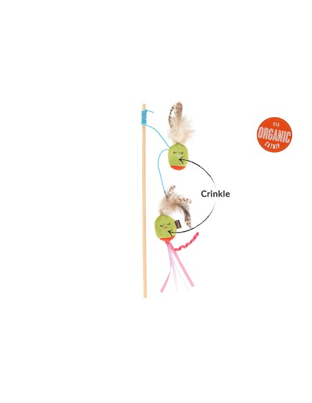 PLAY International Classic Feline Frenzy - Wand Toy - Olives