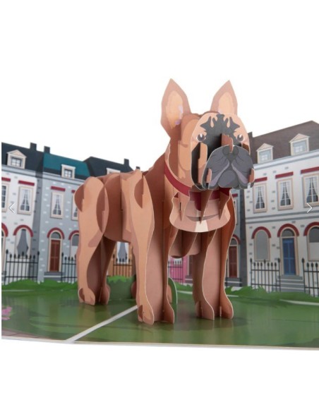 Golden Retriever : Pop-Up Cards - French Bulldog