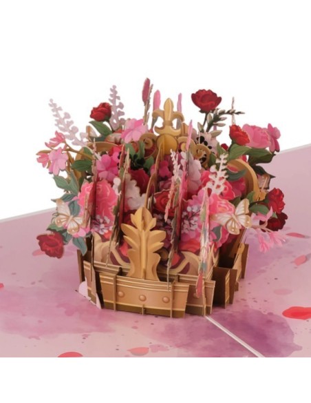 Hummingbird & Lupine : Pop-Up Cards - Floral Crown