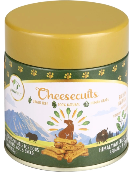 PawFect CHEESE BISCUITS with Spinach & Carrot 100 gr.