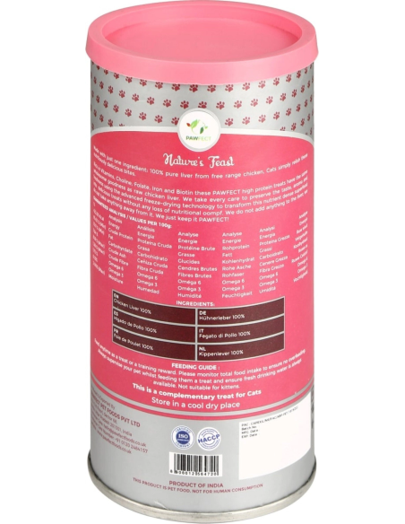 PawFect FREEZE DRIED CAT TREATS Chicken Liver 50 gr.
