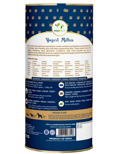 Pawfect FREEZE DRIED YOGURT TREATS with Blueberry 38 gr.