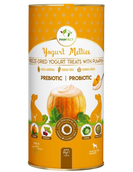 Pawfect FREEZE DRIED YOGURT TREATS with Pumpkin 38 gr.