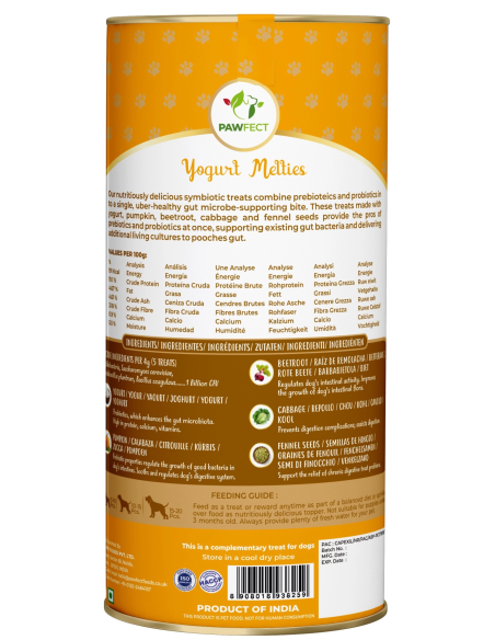Pawfect FREEZE DRIED YOGURT TREATS with Pumpkin 38 gr.