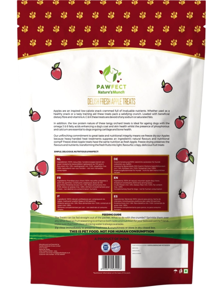Pawfect Natures Munch Dog Treats APPLE 40 gr.