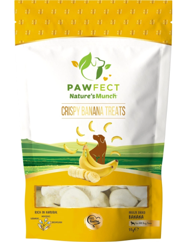 Pawfect Natures Munch Dog Treats BANANA 55 gr.