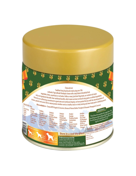 PawFect CHEESE BISCUITS with Spinach & Carrot 100 gr.