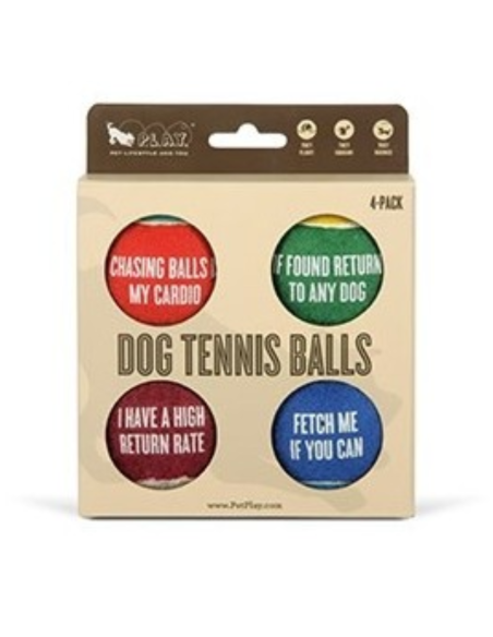 PLAY - Tennis Ball 4-pack