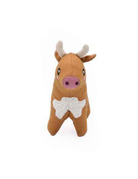 ecoZippy Cotton Cuddler - Cow - Dog Toy